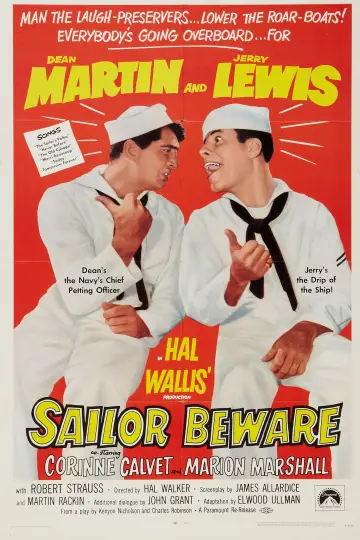 Poster to the movie "Sailor Beware" #1527167