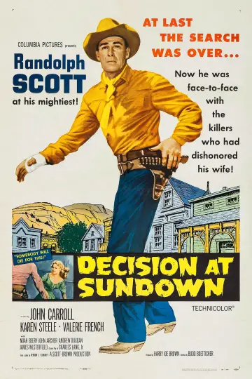 Poster to the movie "Decision at Sundown" #1069598