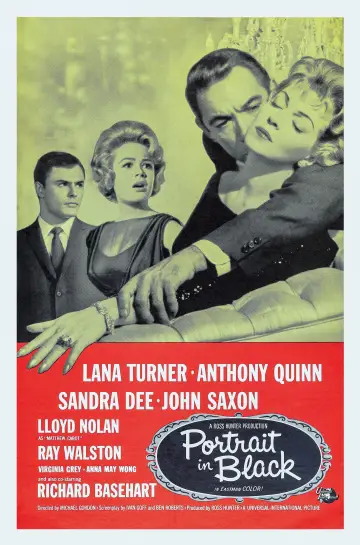 Poster to the movie "Portrait in Black" #1860397