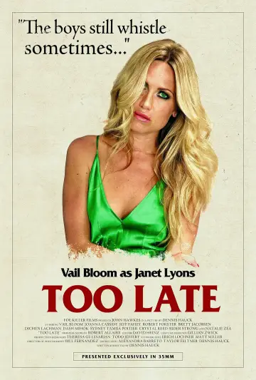 Poster to the movie "Too Late" #1137848
