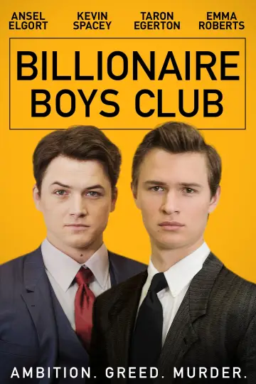 Poster to the movie "Billionaire Boys Club" #325449