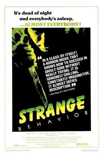 Poster to the movie "Strange Behavior" #1075766