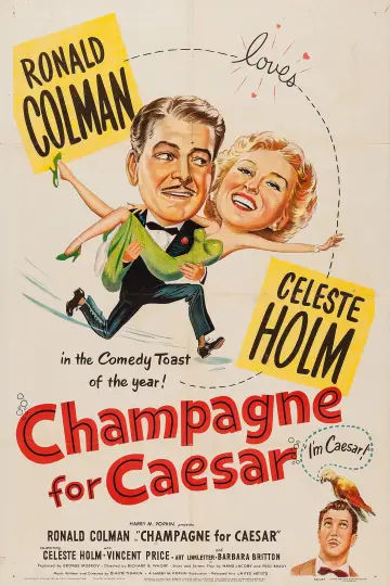 Poster to the movie "Champagne for Caesar" #1040722