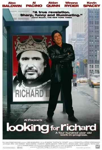 Poster to the movie "Looking for Richard" #1097449