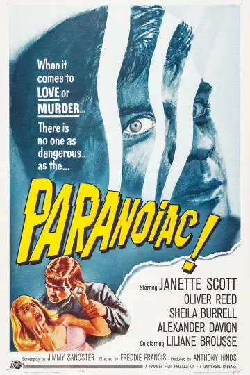 Poster to the movie "Paranoiac" #1134286