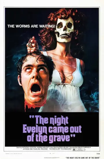 Poster to the movie "The Night Evelyn Came Out of the Grave" #1617499