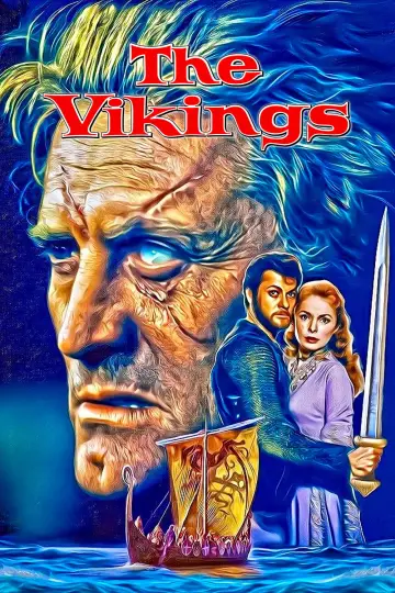 Poster to the movie "The Vikings" #896967