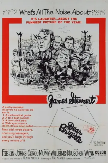 Poster to the movie "Dear Brigitte" #1127926
