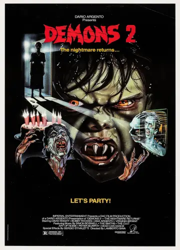 Poster to the movie "Demons 2" #923989