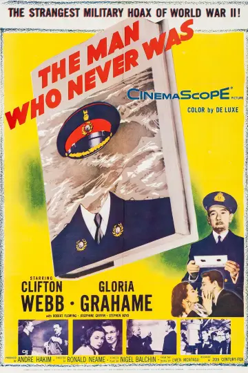 Poster to the movie "The Man Who Never Was" #1927454