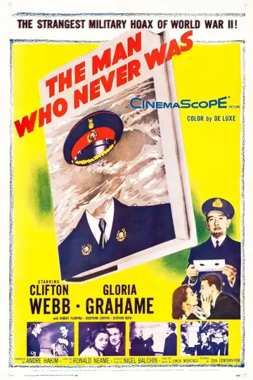 Poster to the movie "The Man Who Never Was" #1927457