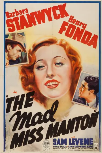 Poster to the movie "The Mad Miss Manton" #1860705