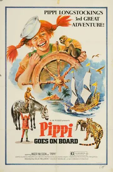 Poster to the movie "Pippi Goes on Board" #1087991