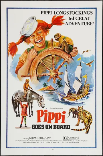 Poster to the movie "Pippi Goes on Board" #1087992