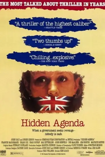 Poster to the movie "Hidden Agenda" #1104563