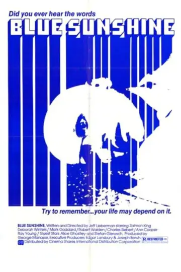 Poster to the movie "Blue Sunshine" #680211