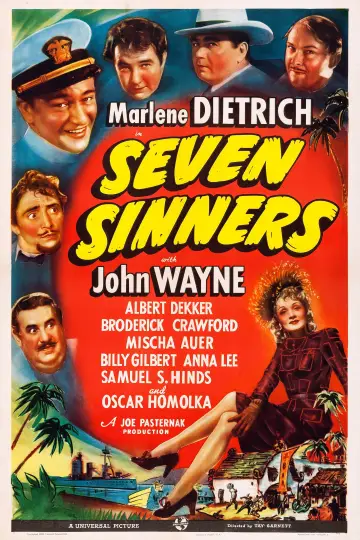 Poster to the movie "Seven Sinners" #1128823
