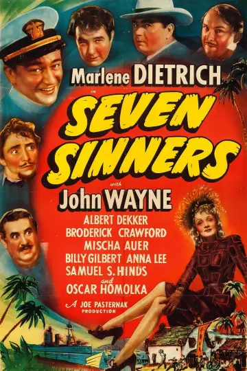 Poster to the movie "Seven Sinners" #1128825