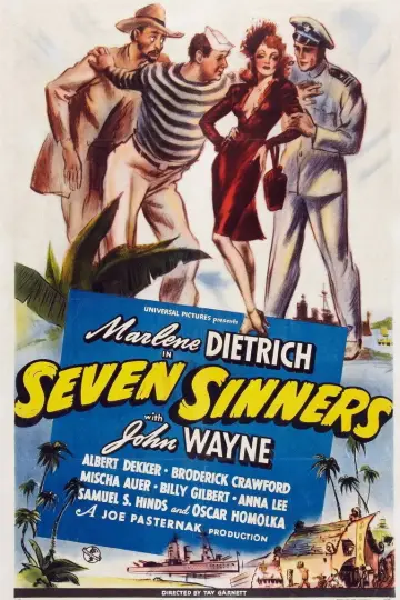 Poster to the movie "Seven Sinners" #1128828
