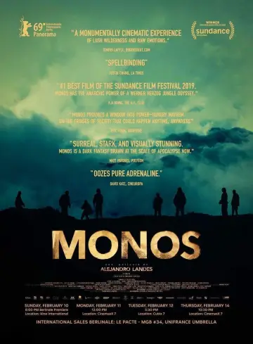 Poster to the movie "Monos" #272588