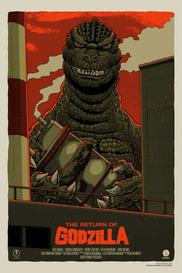 Poster to the movie "The Return of Godzilla" #877536