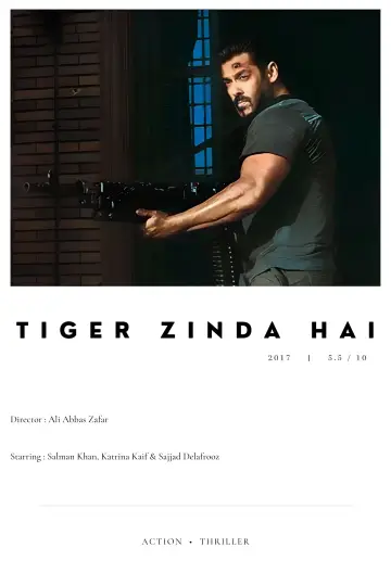 Poster to the movie "Tiger Zinda Hai" #385863