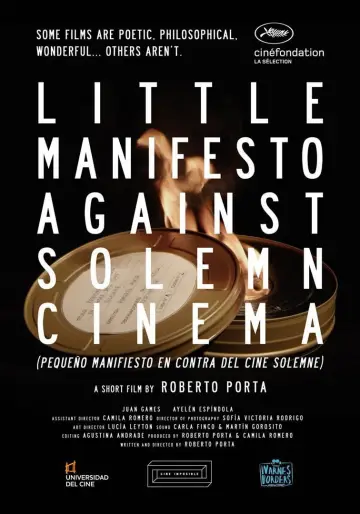 Poster to the movie "Little Manifesto Against Solemn Cinema" #1146778