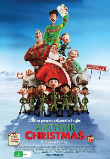 Poster to the movie "Arthur Christmas" #1861664