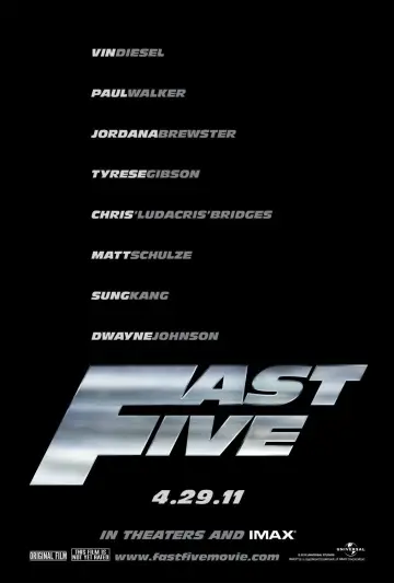 Poster to the movie "Fast Five" #645548