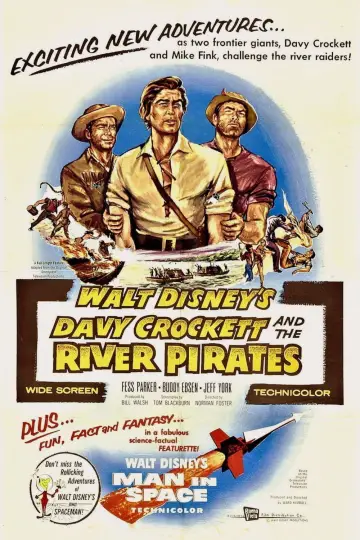 Poster to the movie "Davy Crockett and the River Pirates" #1858371