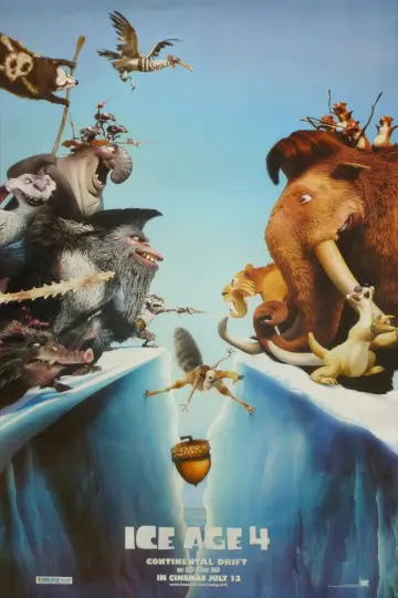Poster to the movie "Ice Age: Continental Drift" #835408