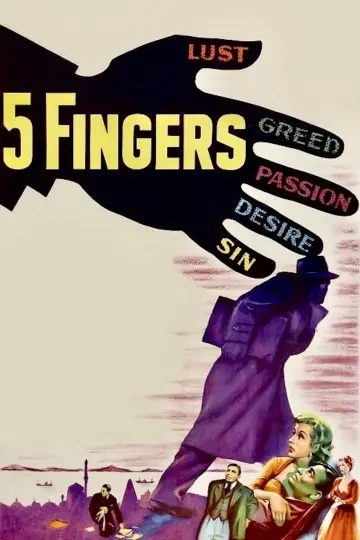Poster to the movie "5 Fingers" #1124881