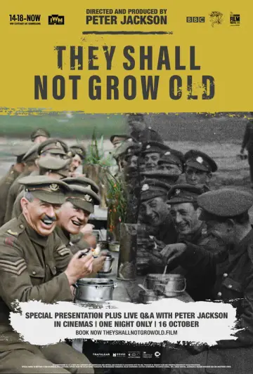 Poster to the movie "They Shall Not Grow Old" #1019364