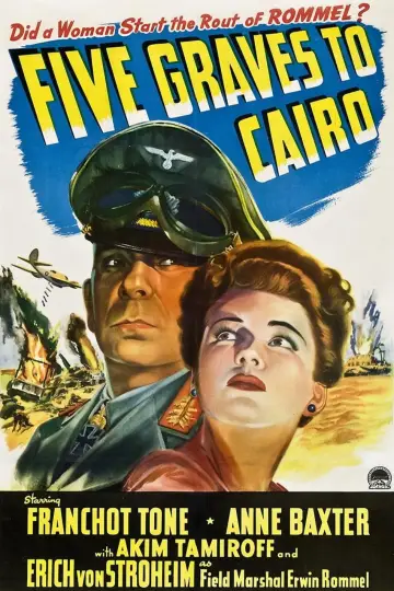 Poster to the movie "Five Graves to Cairo" #1111932