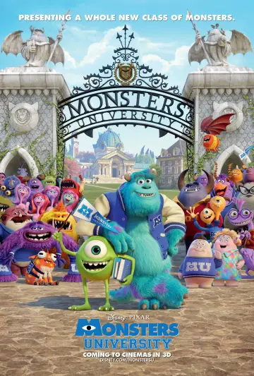 Poster to the movie "Monsters University" #788621