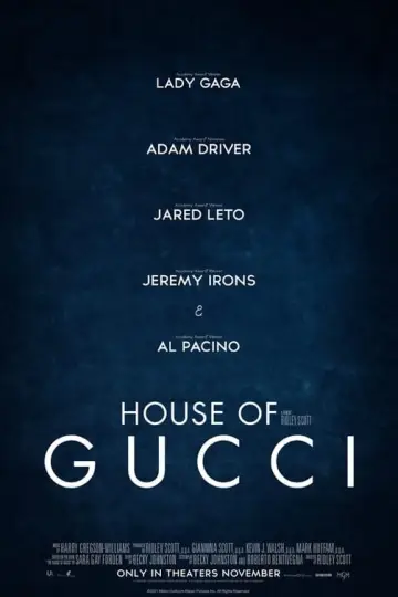Poster to the movie "House of Gucci" #274794