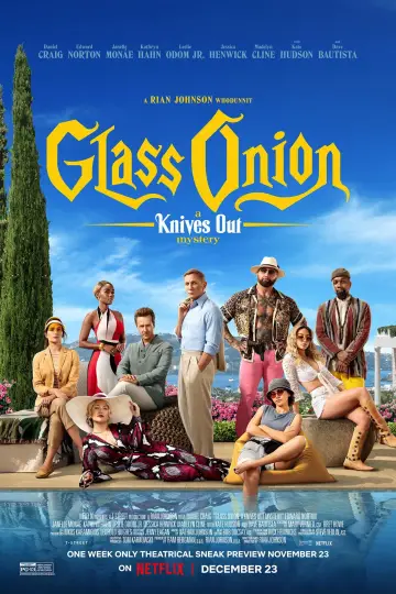 Poster to the movie "Glass Onion: A Knives Out Mystery" #592542