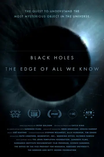 Poster to the movie "Black Holes: The Edge of All We Know" #1861007