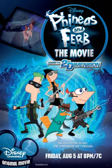 Poster to the movie "Phineas and Ferb the Movie: Across the 2nd Dimension" #881423