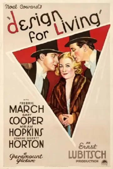 Poster to the movie "Design for Living" #1108462