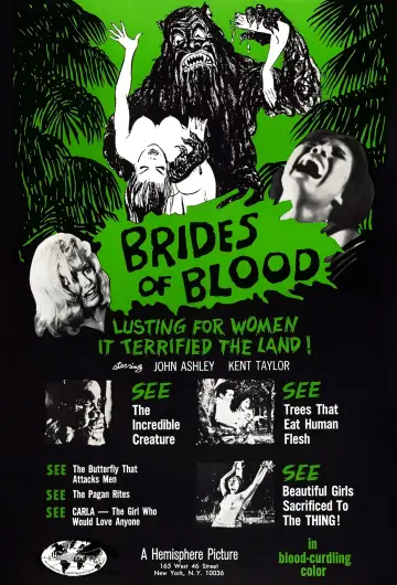 Poster to the movie "Brides of Blood" #1834400
