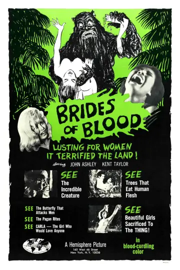 Poster to the movie "Brides of Blood" #1834401