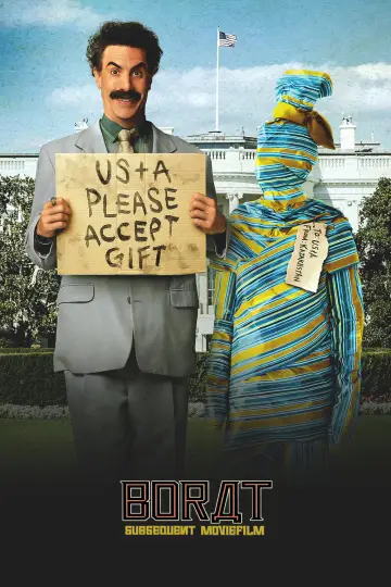 Poster to the movie "Borat Subsequent Moviefilm: Delivery of Prodigious Bribe to American Regime for Make Benefit Once Glorious Nation of Kazakhstan" #1198362