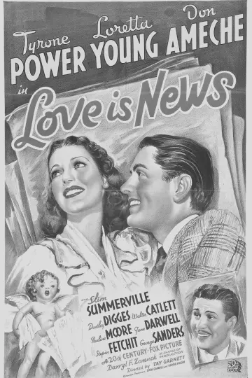 Poster to the movie "Love Is News" #1616403