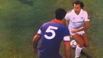 Half Right Half Left - 2 Footballers Without a Ball Poster