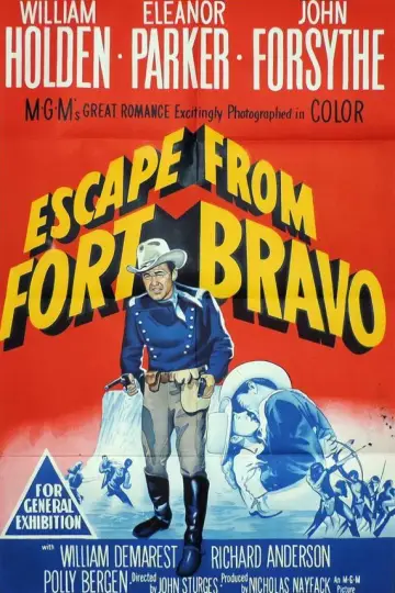 Poster to the movie "Escape from Fort Bravo" #1893427