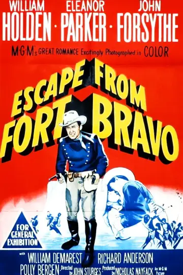 Poster to the movie "Escape from Fort Bravo" #1893429