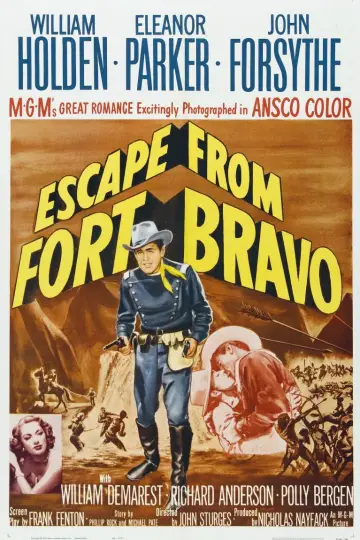 Poster to the movie "Escape from Fort Bravo" #1893431