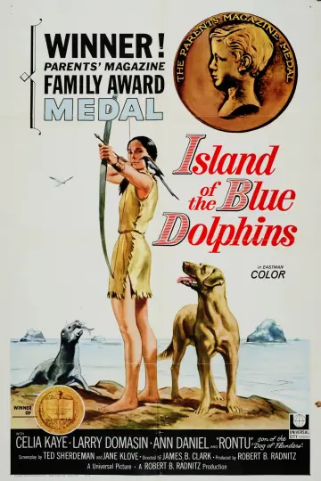 Poster to the movie "Island of the Blue Dolphins" #1639630