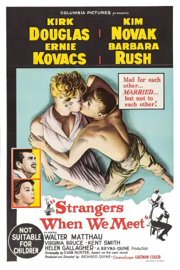 Poster to the movie "Strangers When We Meet" #1856211